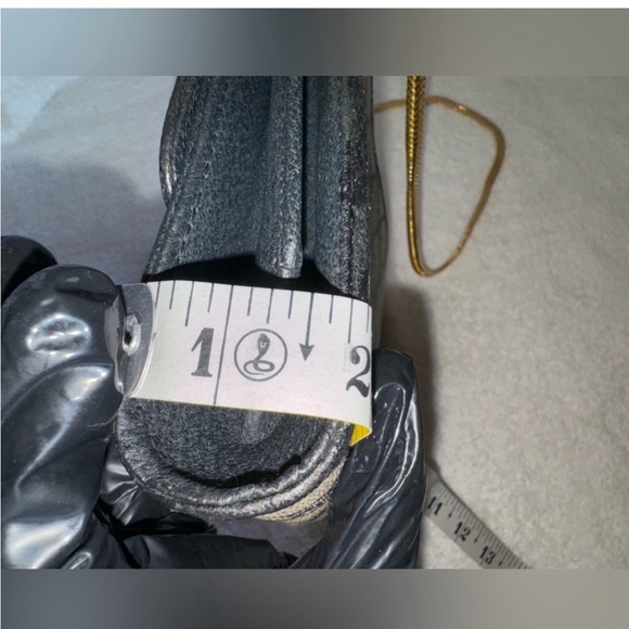 GUCCI GG Canvas Shoulder Bag PVC Leather Gray Navy - Picture 11 of 11